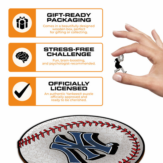 New York Yankees™ Baseball Wooden Puzzle