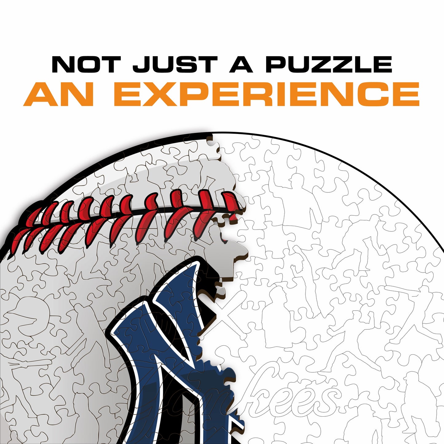 New York Yankees™ - Quebra-cabeça de madeira 