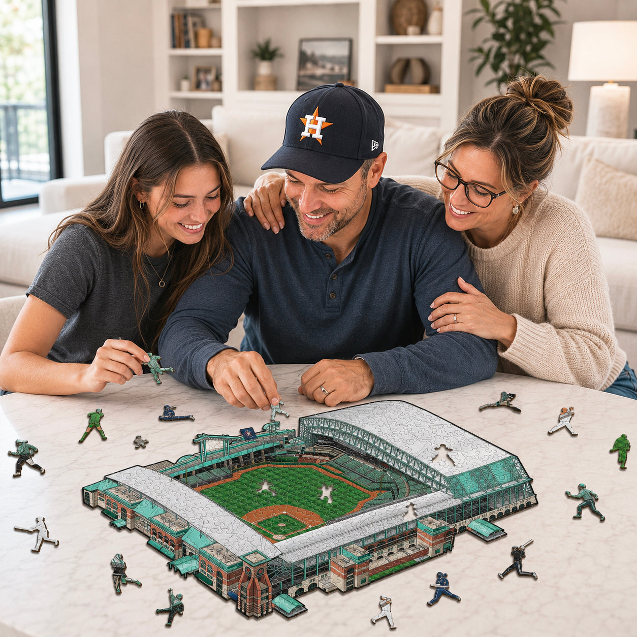 Houston Astros™ - Quebra-cabeça de madeira 
