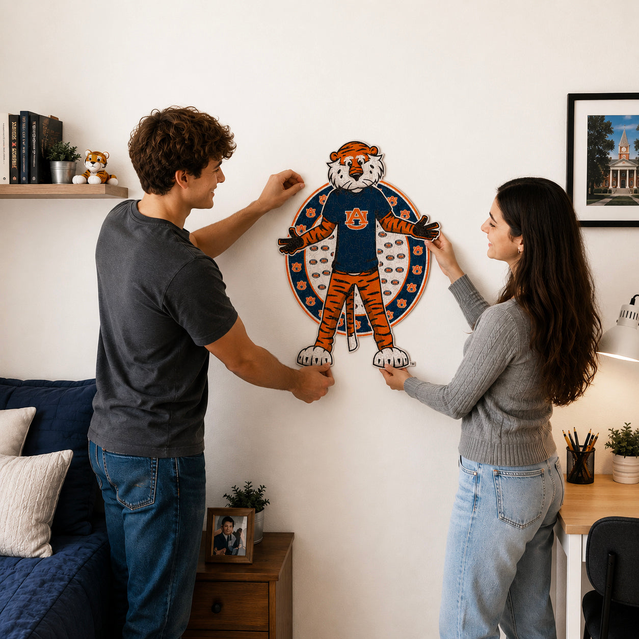Auburn Tigers Mascot Wooden Puzzle