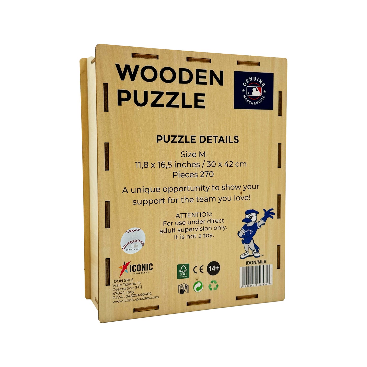 Toronto Blue Jays™ Mascot - Wooden Puzzle