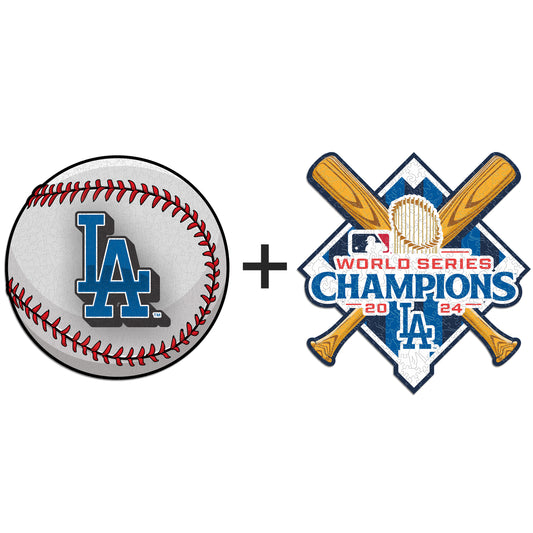 2 PACK Los Angeles Dodgers™ Baseball + 2024 World Series