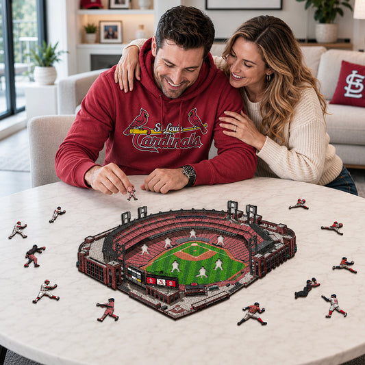 St. Louis Cardinals™ - Quebra-cabeça de madeira 