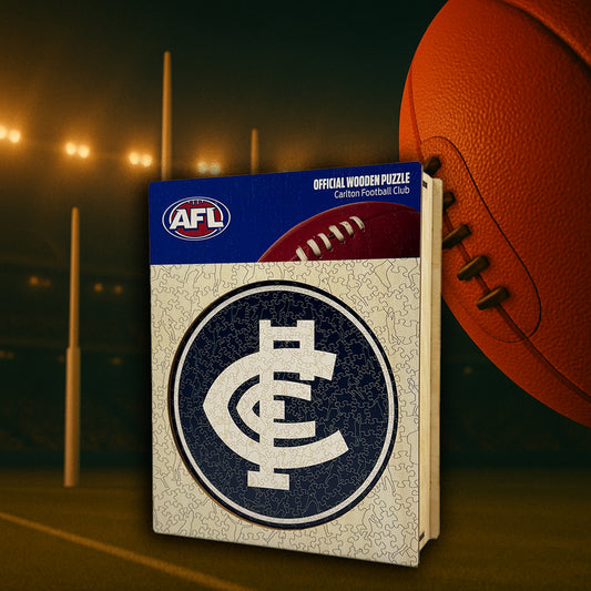 Carlton FC Logo - Wooden Puzzle