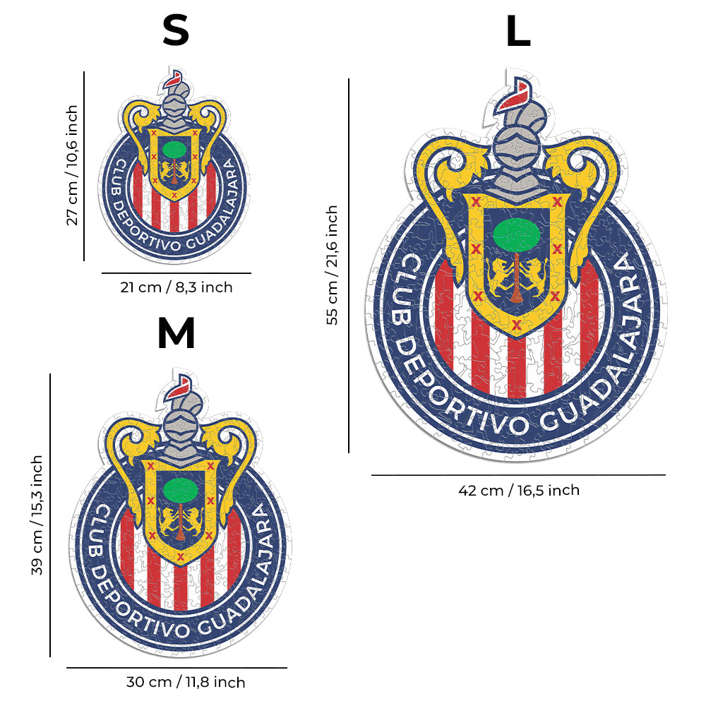 Chivas Guadalajara® 徽標 - 官方木製拼圖