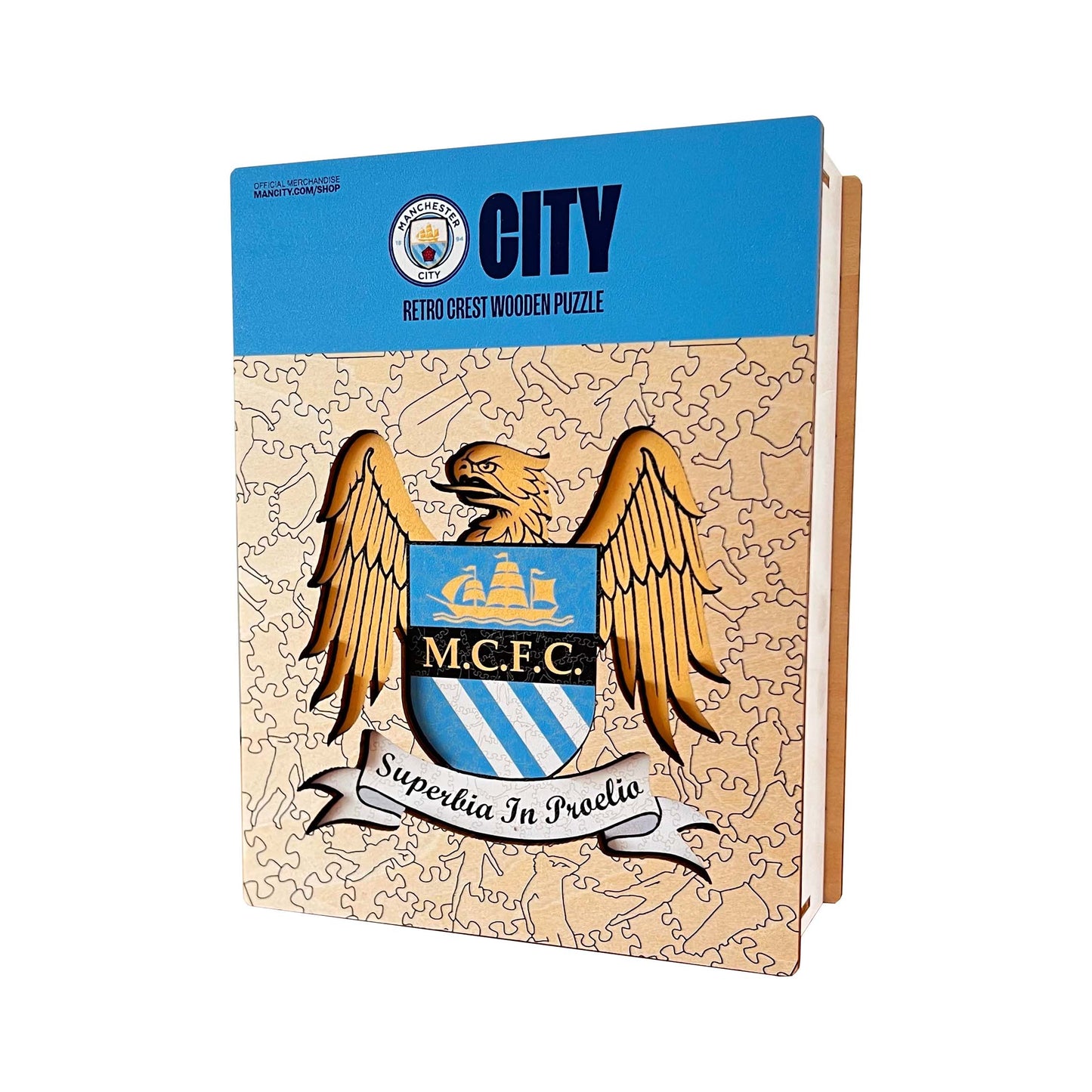 Manchester City FC® Retro Logo - Wooden Puzzle