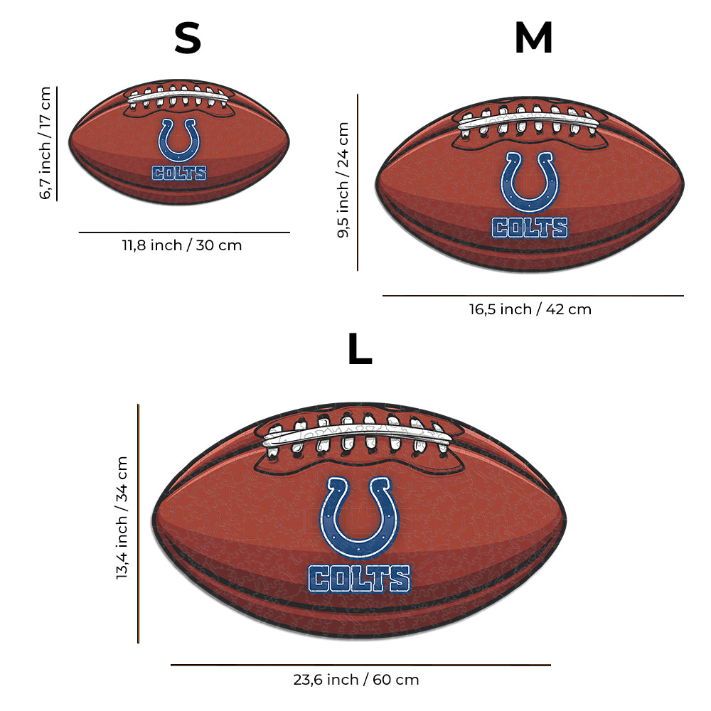 American Football Sizes, Ball Size Chart