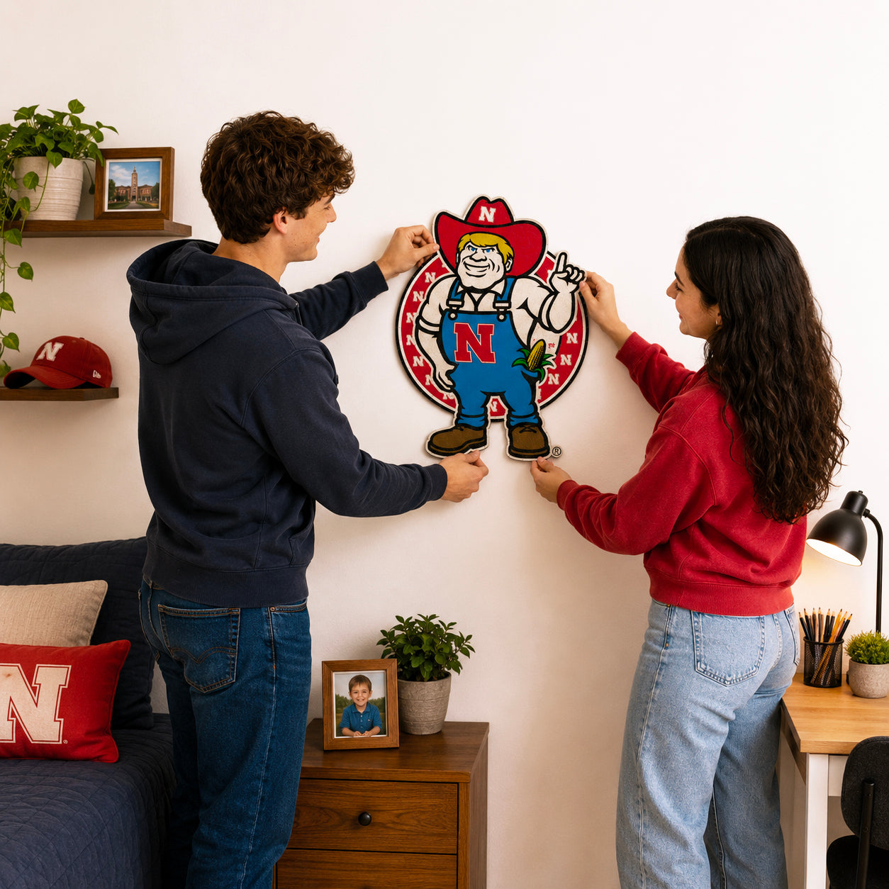 Nebraska Cornhuskers Mascot Wooden Puzzle