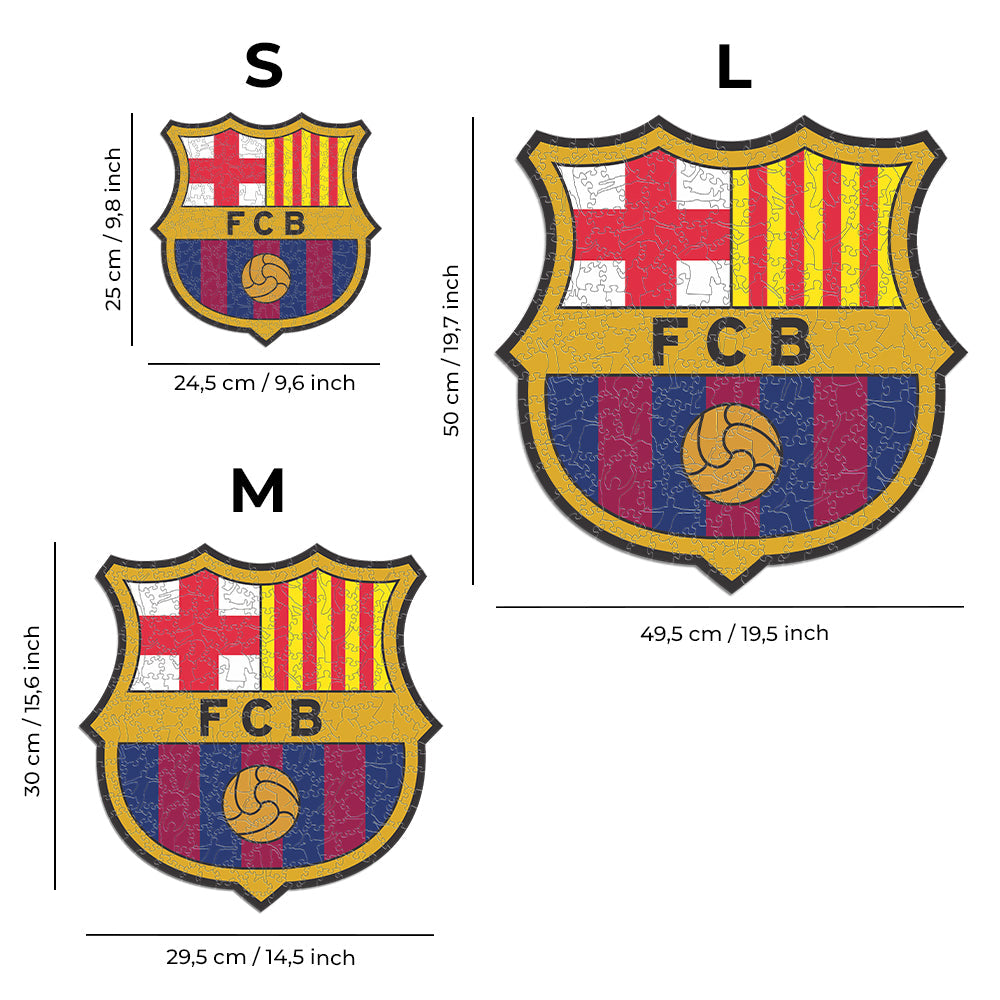 2 PACK FC Barcelona® Logo + Lewandowski