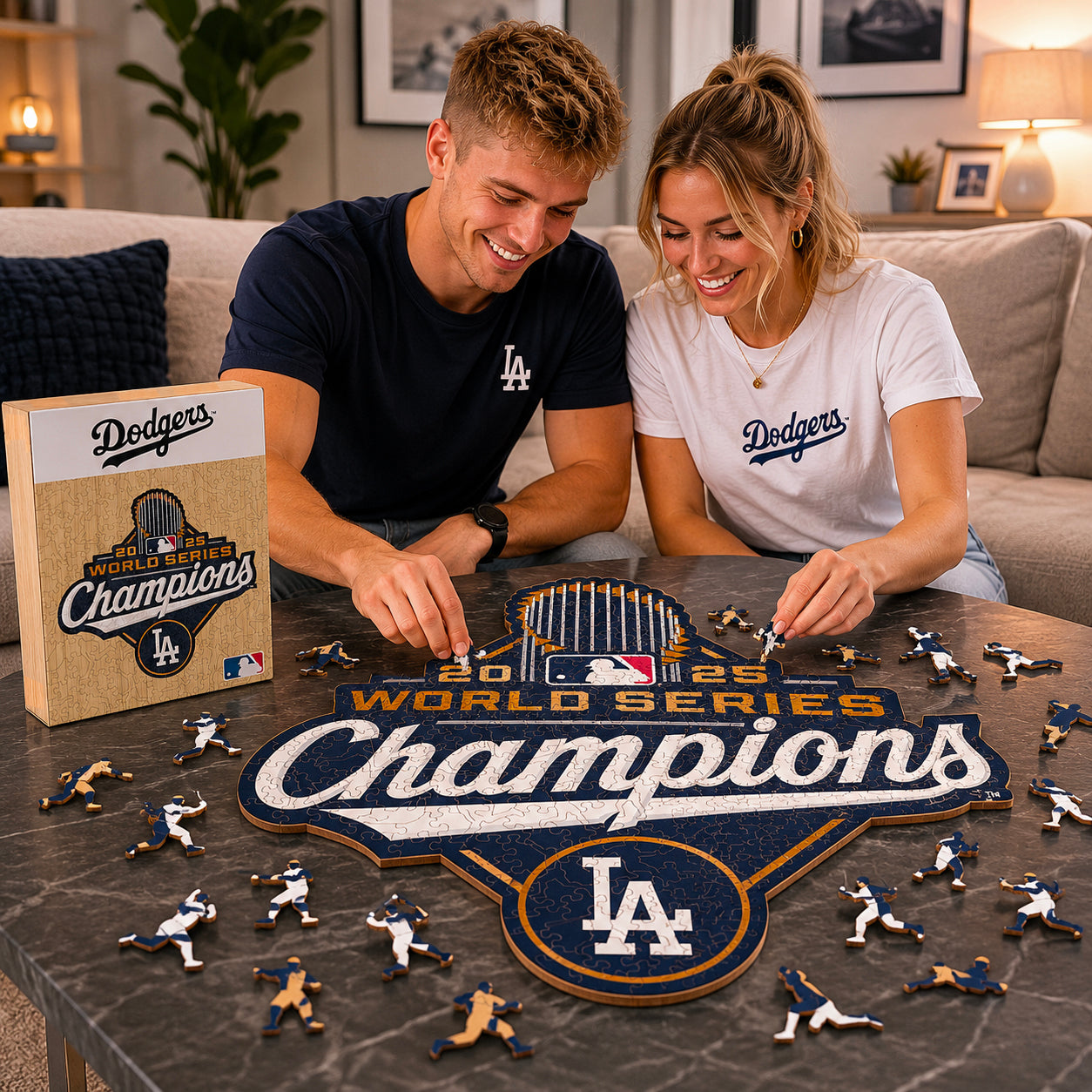 Los Angeles Dodgers™ 2025 World Series Wooden Puzzle