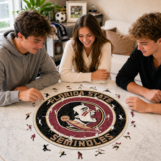 Florida State Seminoles Logo Wooden Puzzle