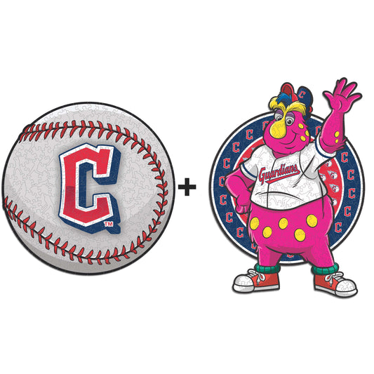 2 PACK Cleveland Guardians™ Ball + Mascot