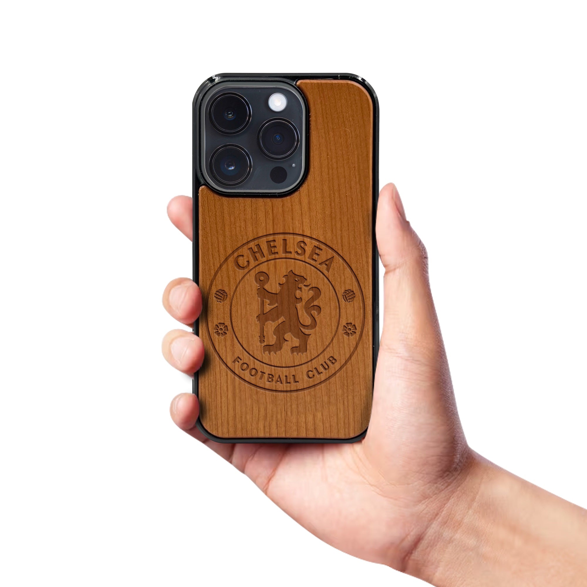 Chelsea FC Wooden Phone Case MagSafe Compatible