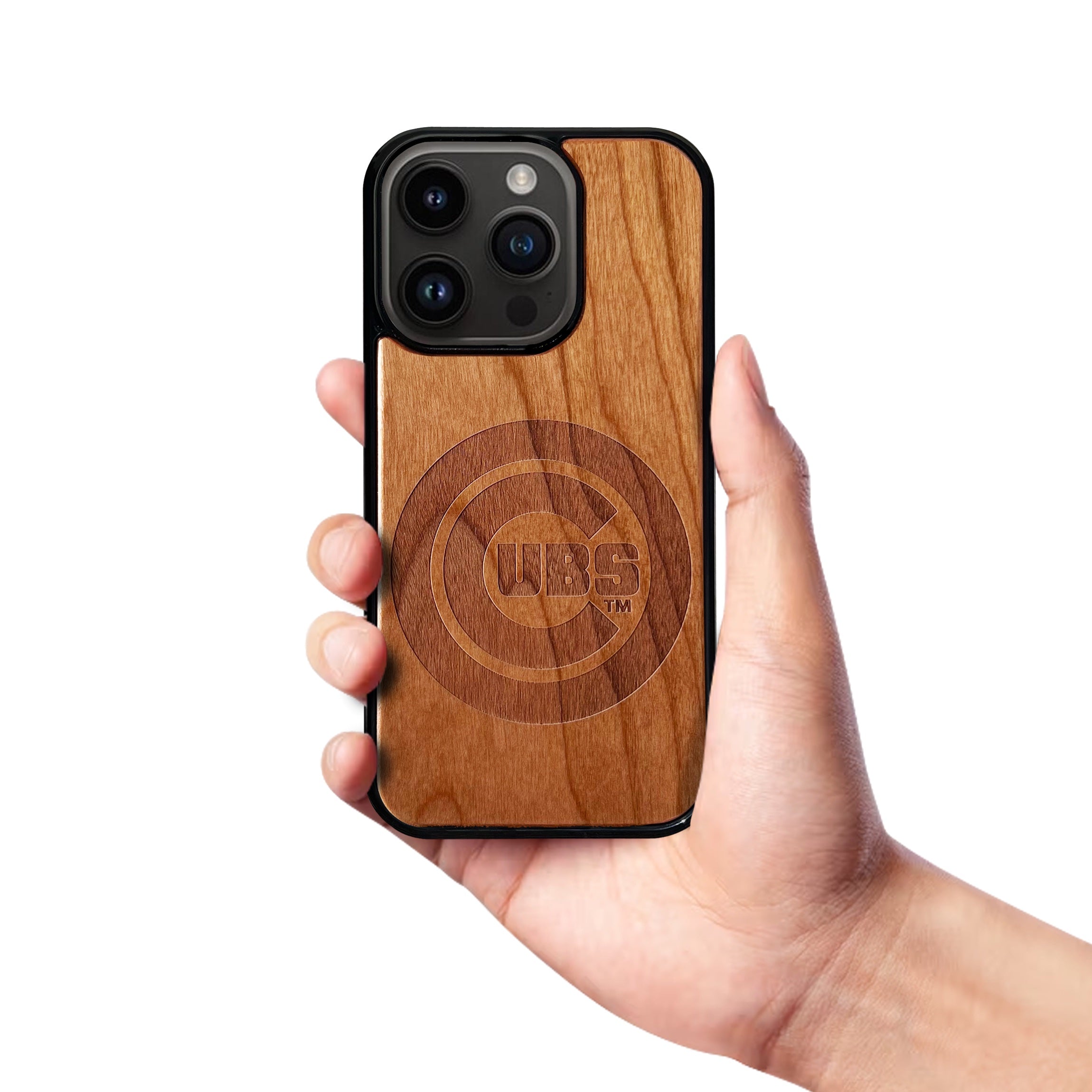 Chicago Cubs Wooden Phone Case MagSafe Compatible Iconic