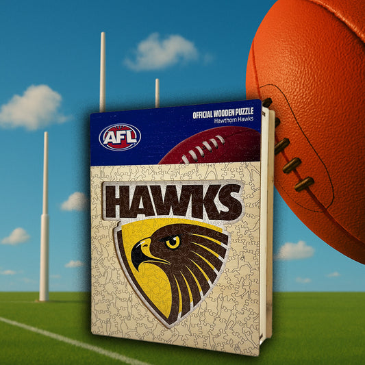 Hawthorn Hawks FC Logo - Wooden Puzzle