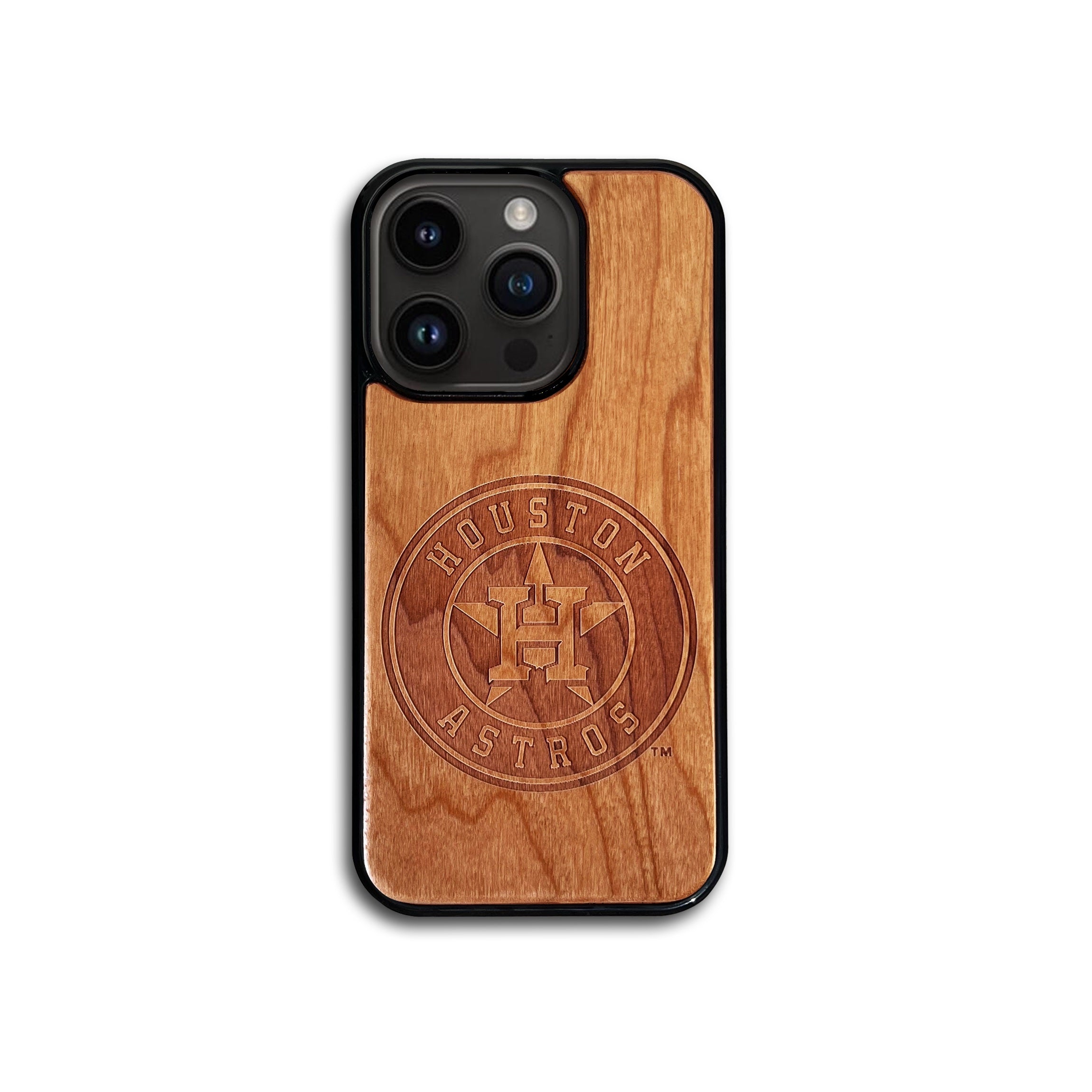 Houston Astros Wooden Phone Case MagSafe Compatible