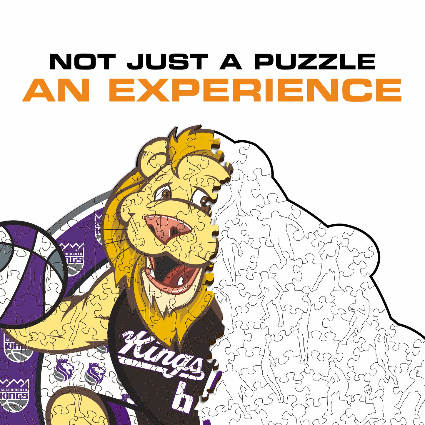 Sacramento Kings™ Mascot - Wooden Puzzle