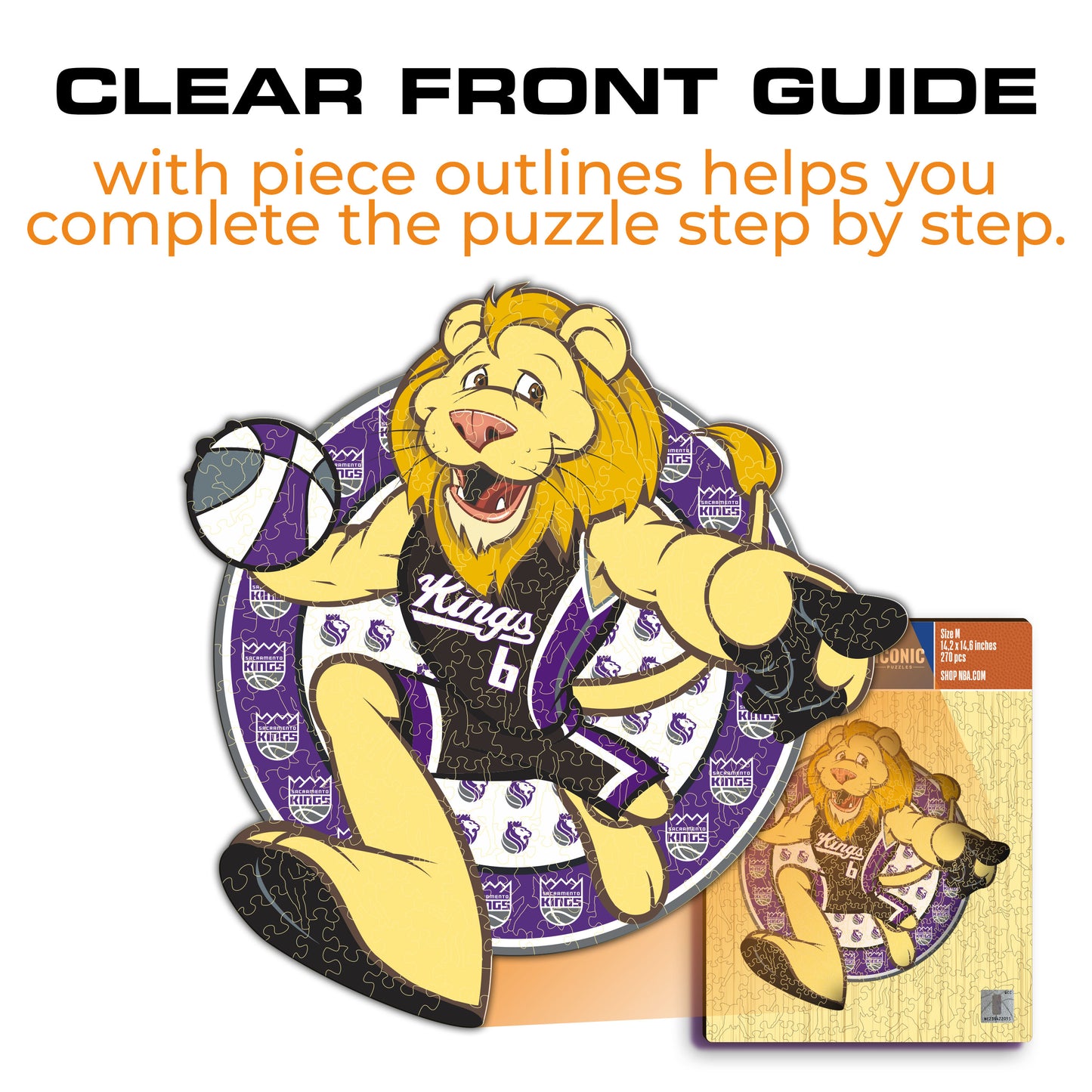 Sacramento Kings™ Mascot - Wooden Puzzle