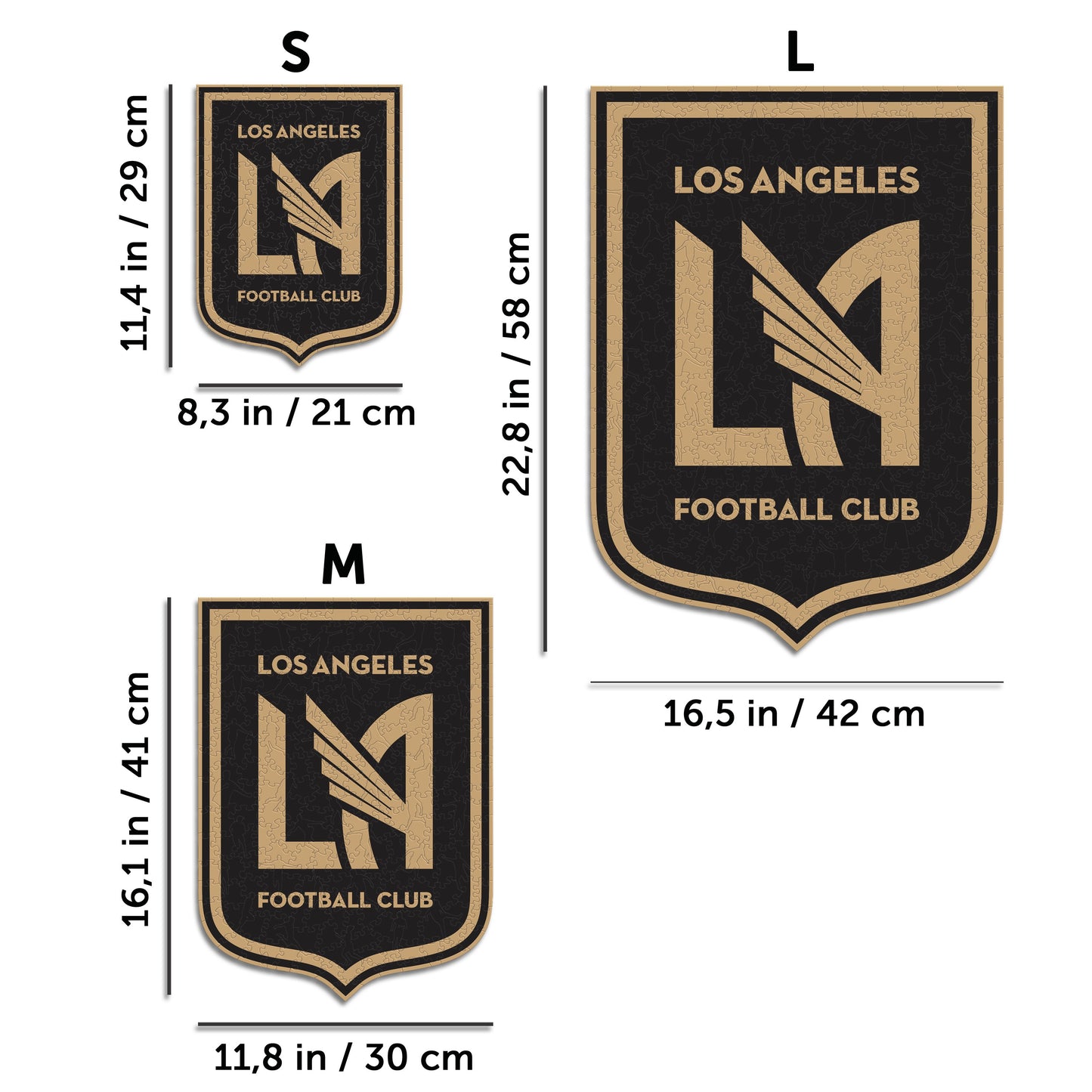 Los Angeles FC® Logo - Wooden Puzzle