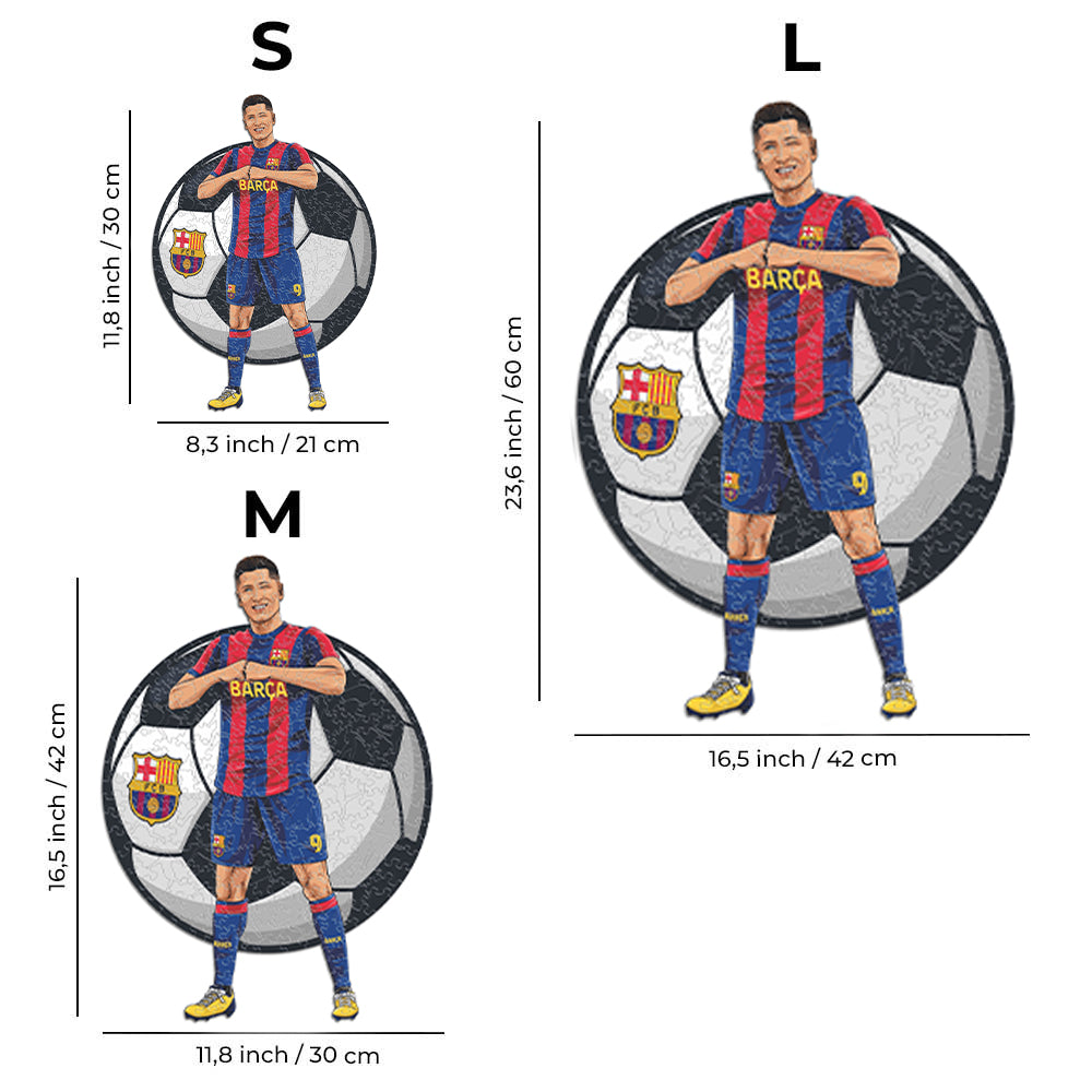 3 PACK FC Barcelona® Logo + Gavi + Lewandowski