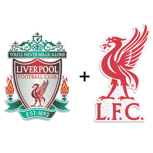 2 件裝 Liverpool FC® 標誌 + 利物鳥徽標