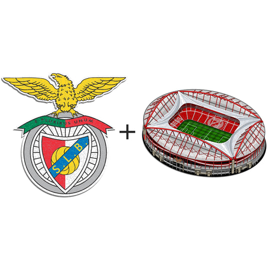 2 PACK Logotipo SL Benfica® + Eusébio 