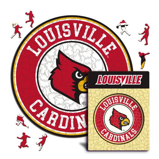 Louisville Cardinals Logo Wooden Puzzle