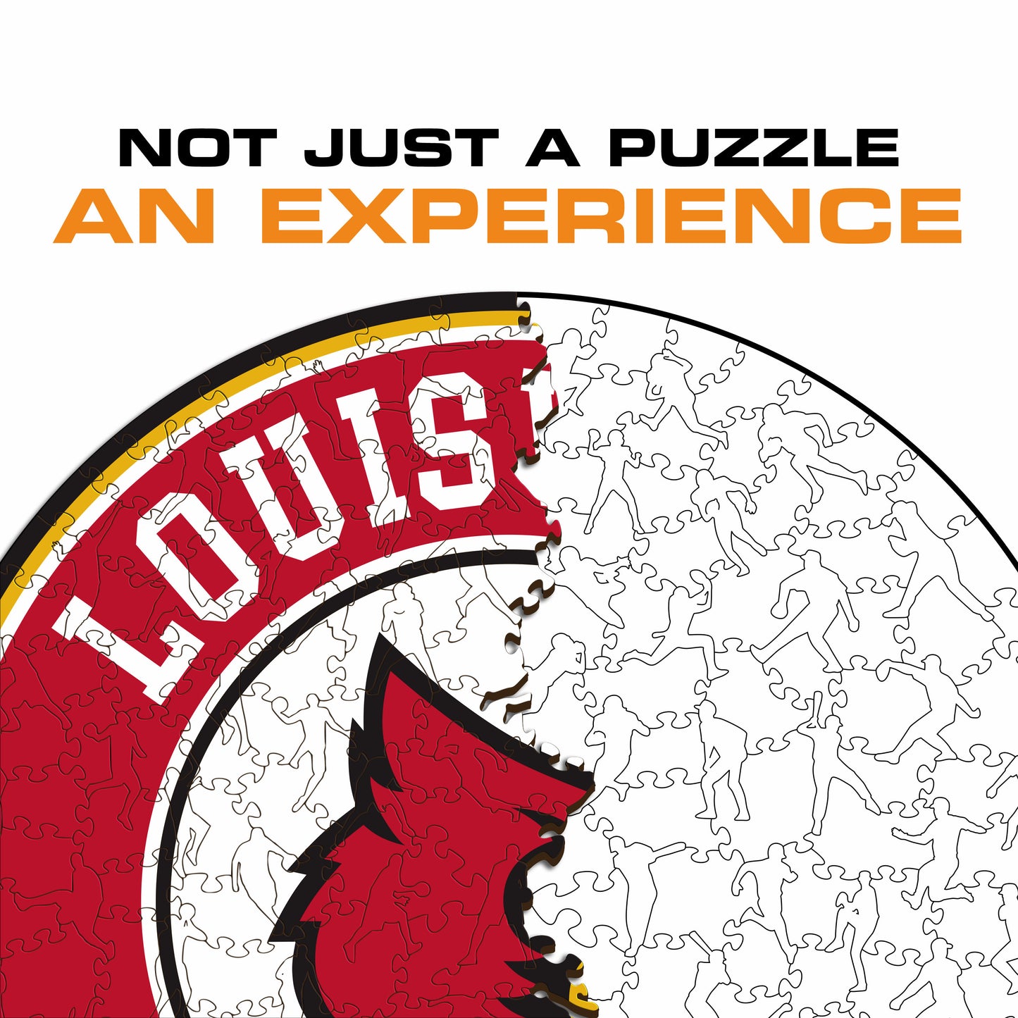 Louisville Cardinals Logo Wooden Puzzle
