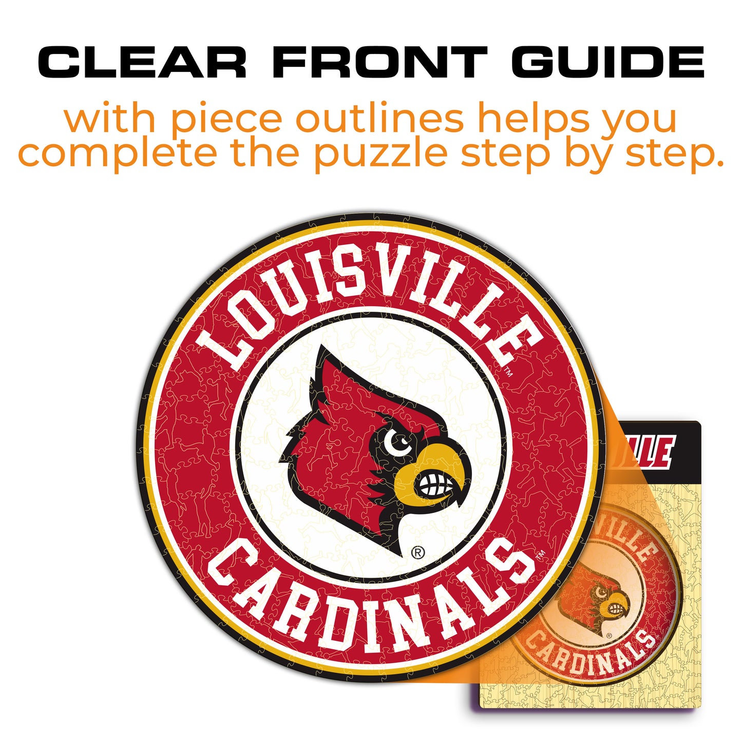 Louisville Cardinals Logo Wooden Puzzle