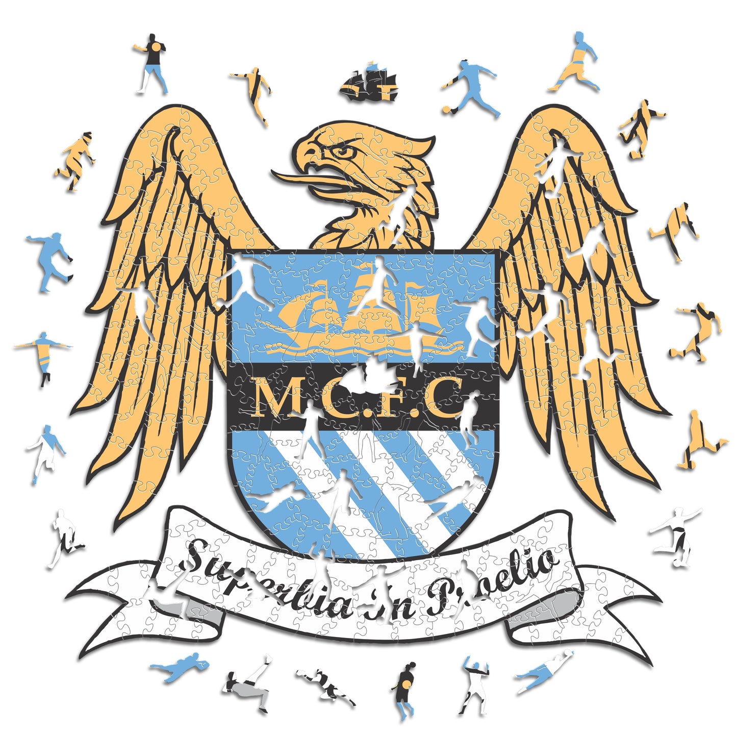 2 PACK Manchester City FC® Retro Logo + Haaland