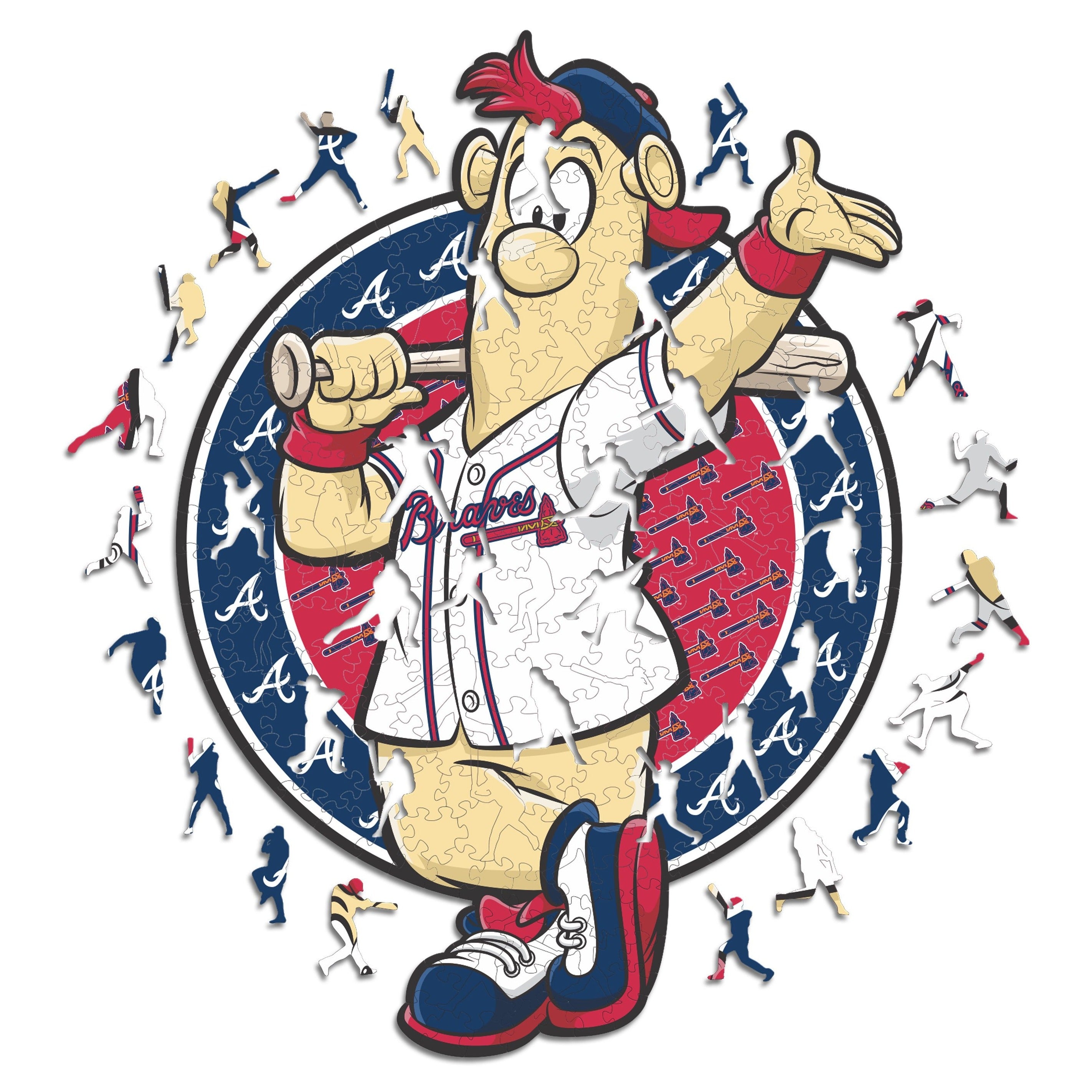 Atlanta Braves™ Mascot - Wooden Puzzle – Iconic Puzzles