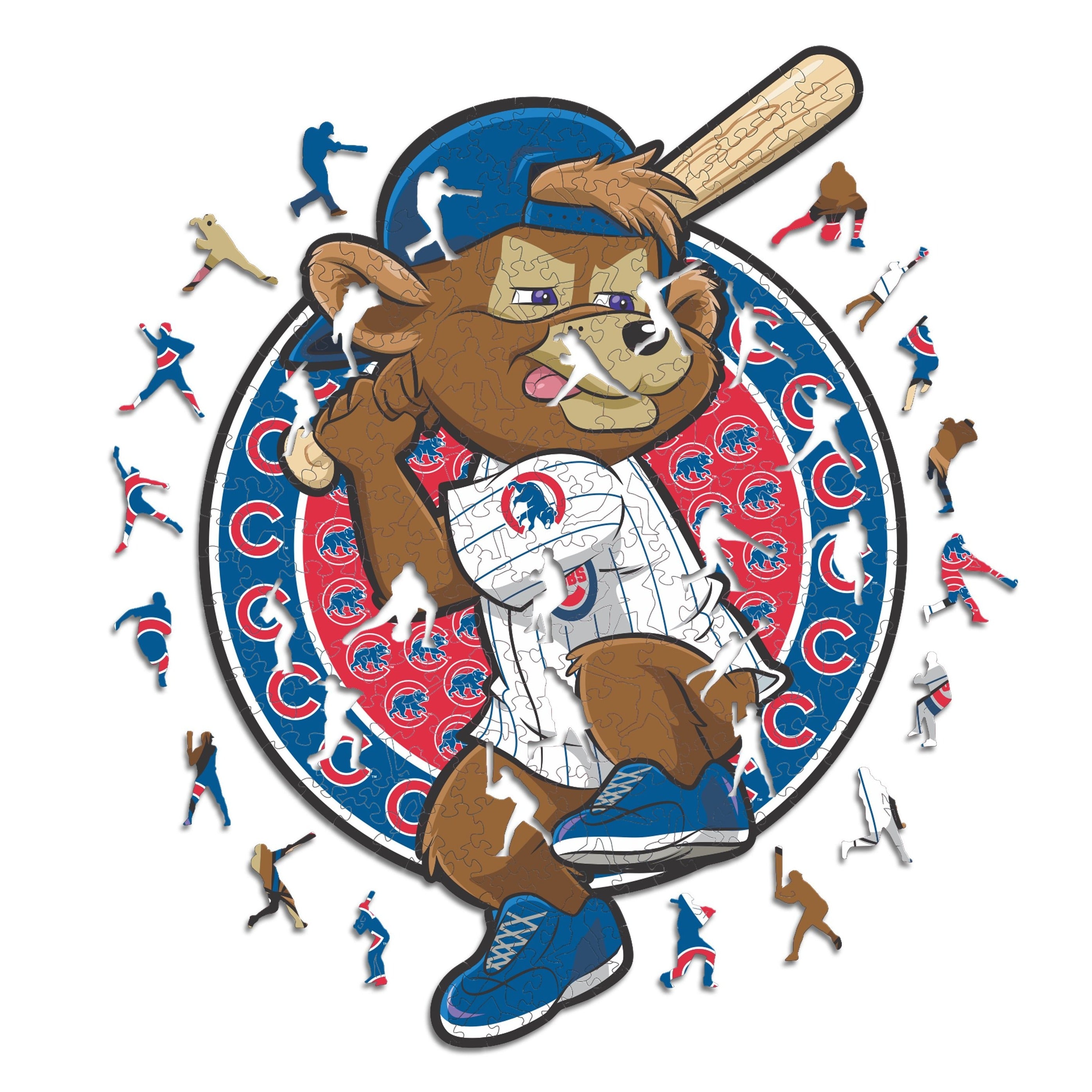 Chicago Cubs™ Mascot - Wooden Puzzle – Iconic Puzzles