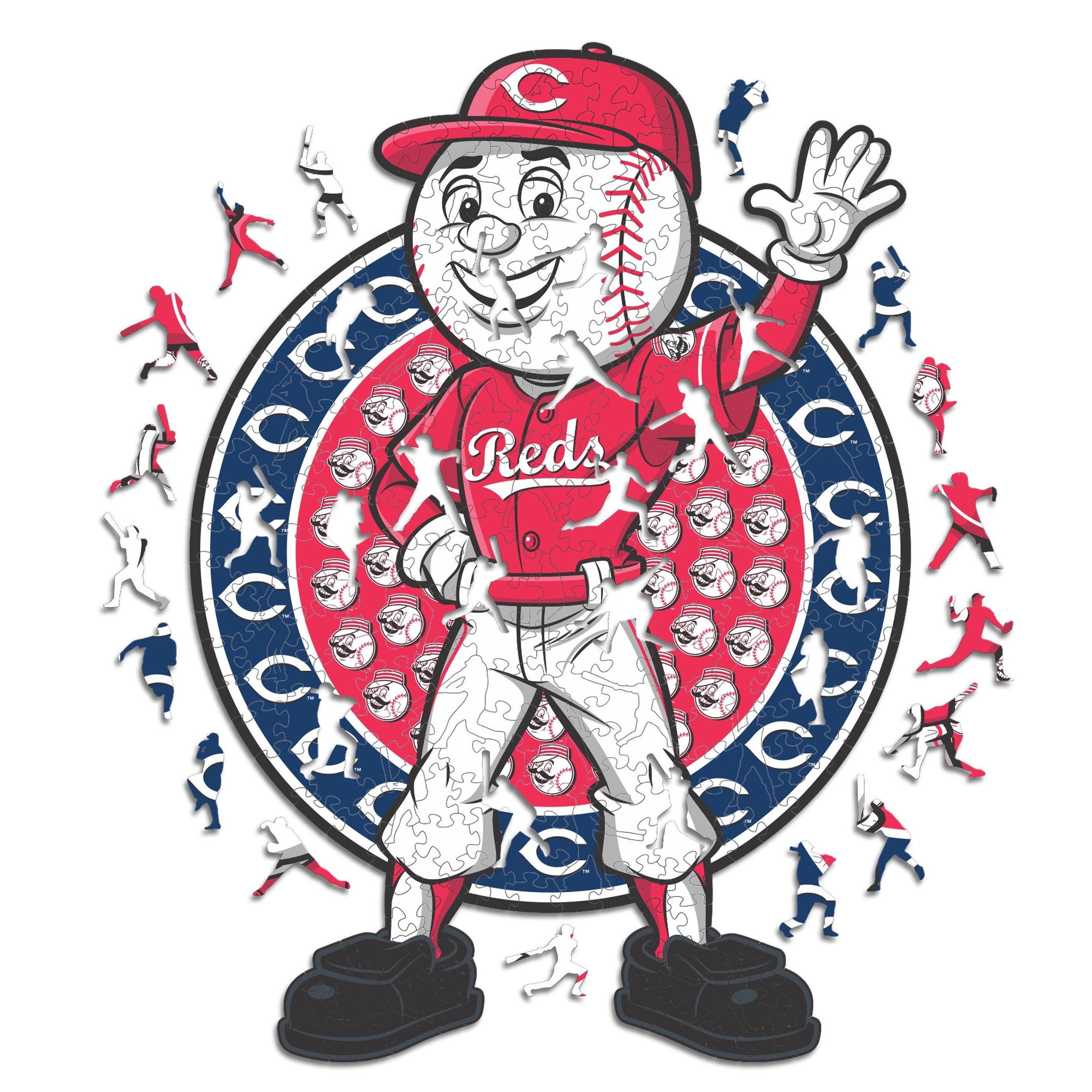 Cincinnati Reds™ Mascot - Wooden Puzzle – Iconic Puzzles