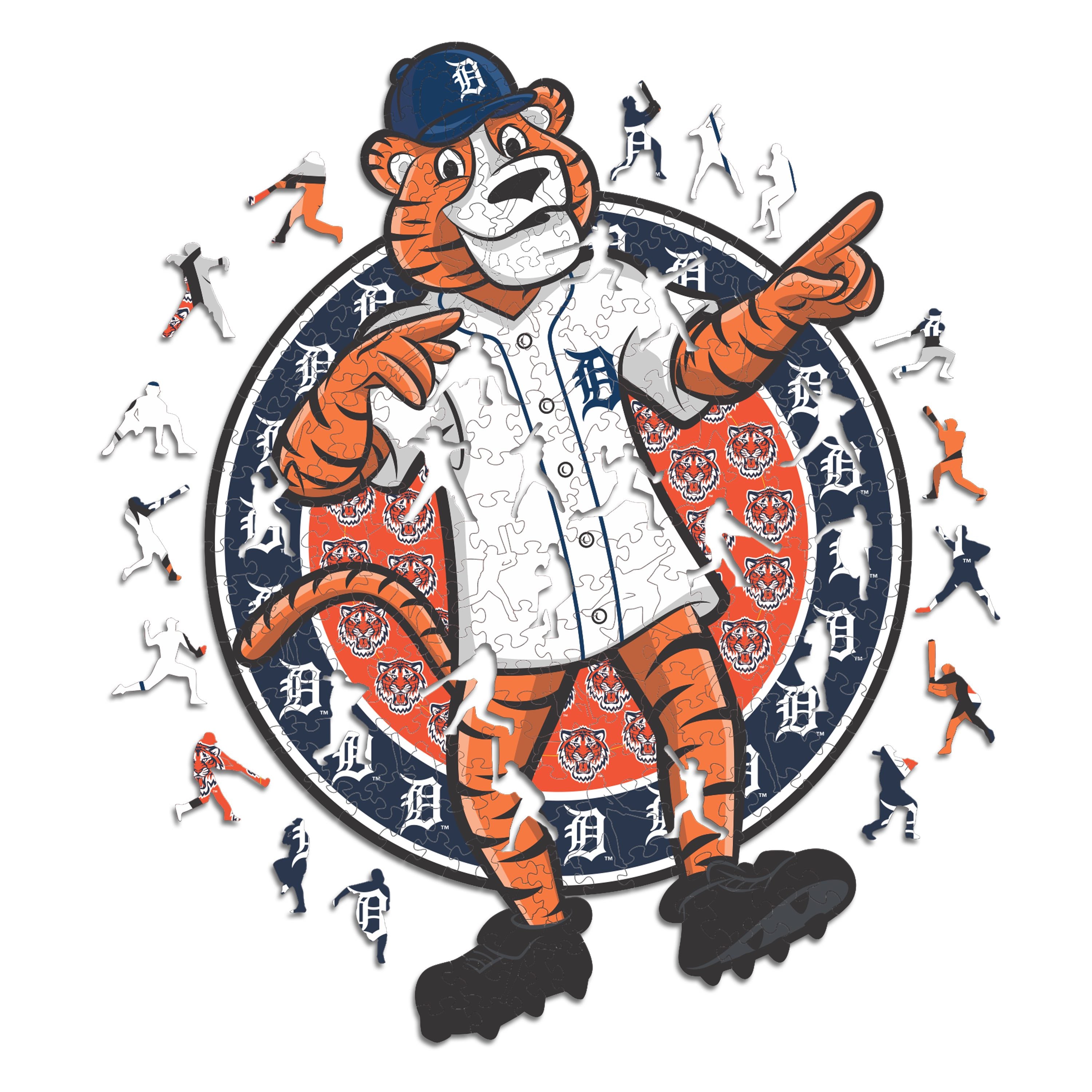 Detroit Tigers™ Mascot - Wooden Puzzle – Iconic Puzzles