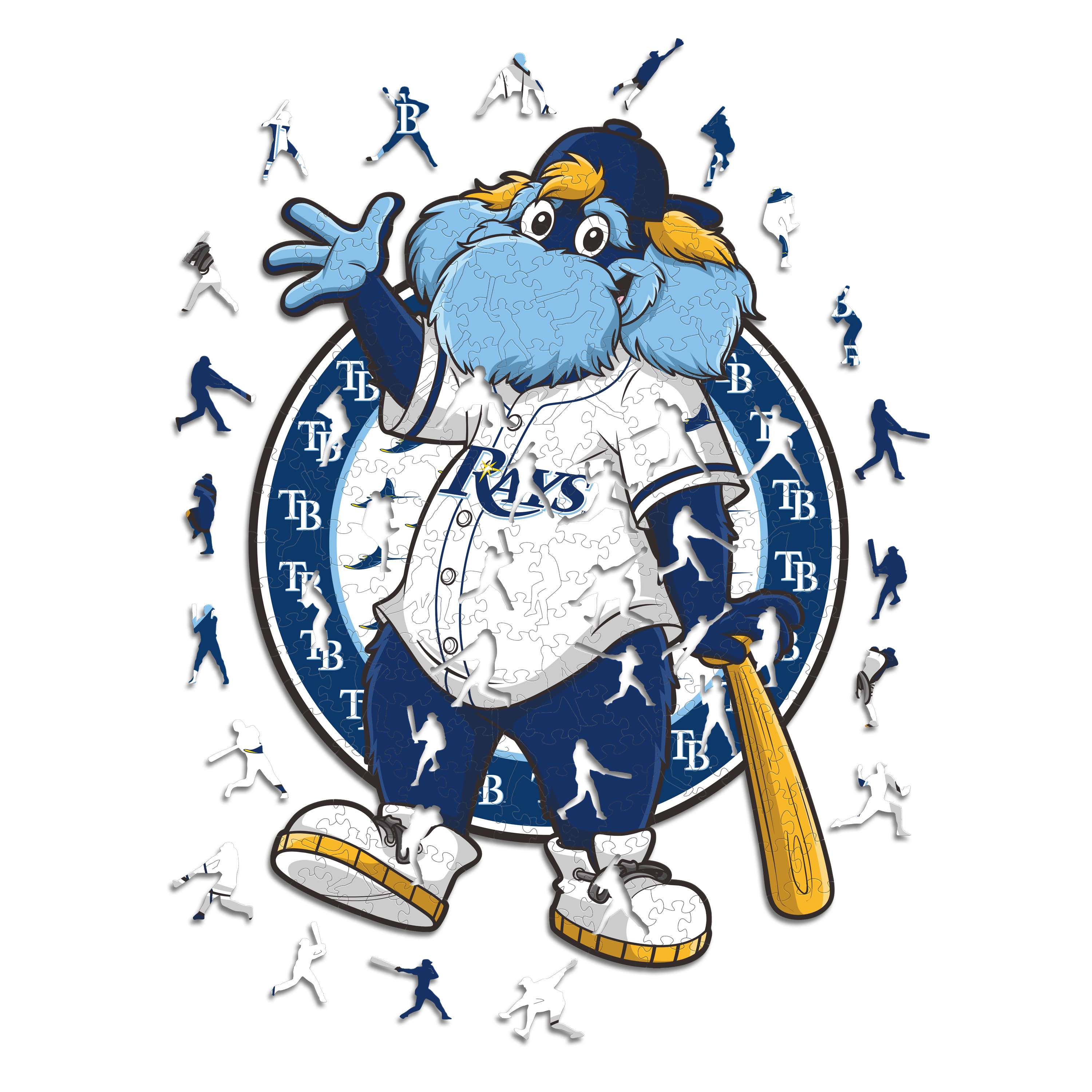 Tampa Bay Rays™ Mascot - Wooden Puzzle – Iconic Puzzles