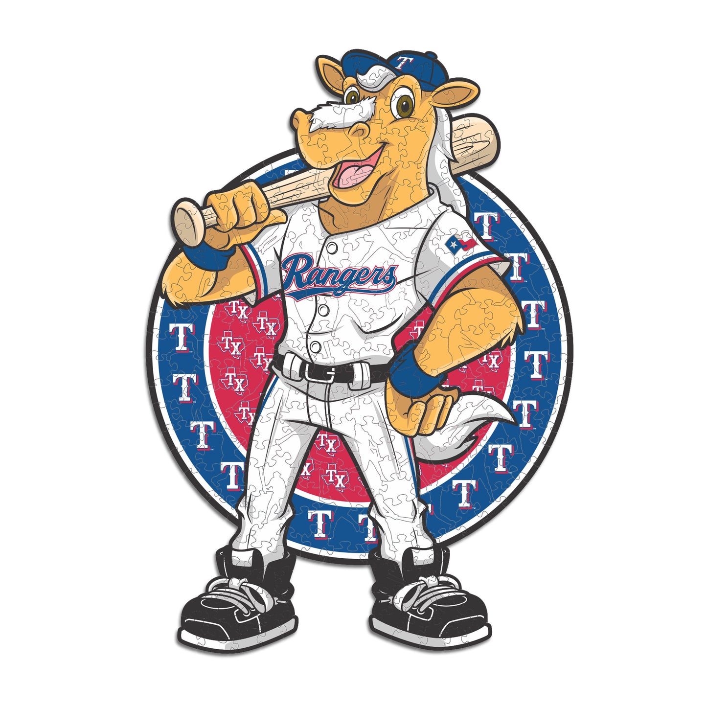 Texas Rangers™ Mascot - Wooden Puzzle