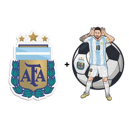 2 PACK Argentina® Logo + Lionel Messi