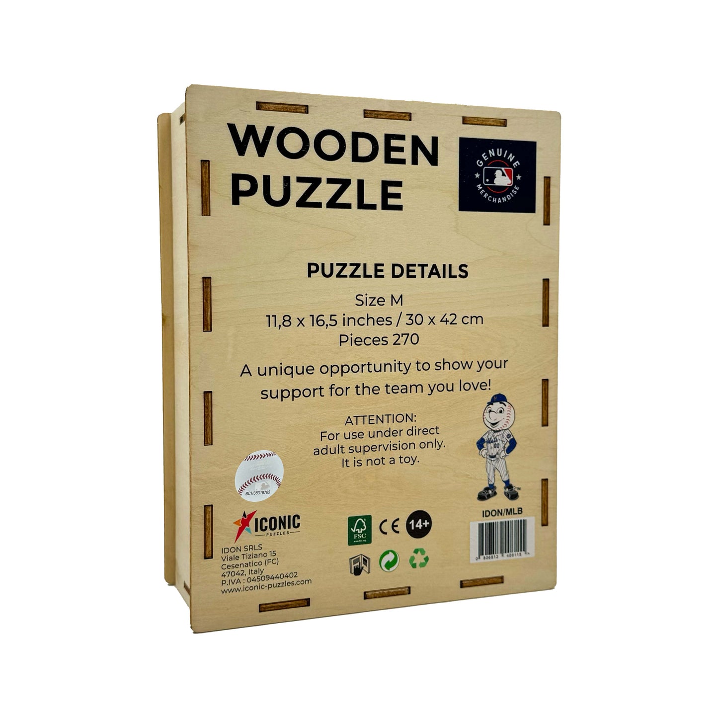 New York Mets™ Mascot - Wooden Puzzle