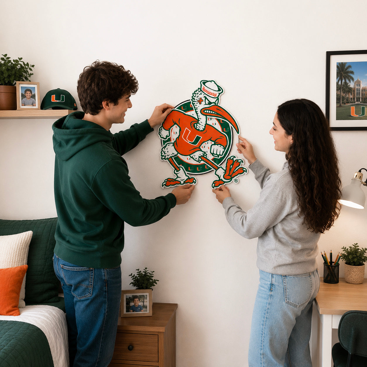 Miami Hurricanes Mascot Wooden Puzzle