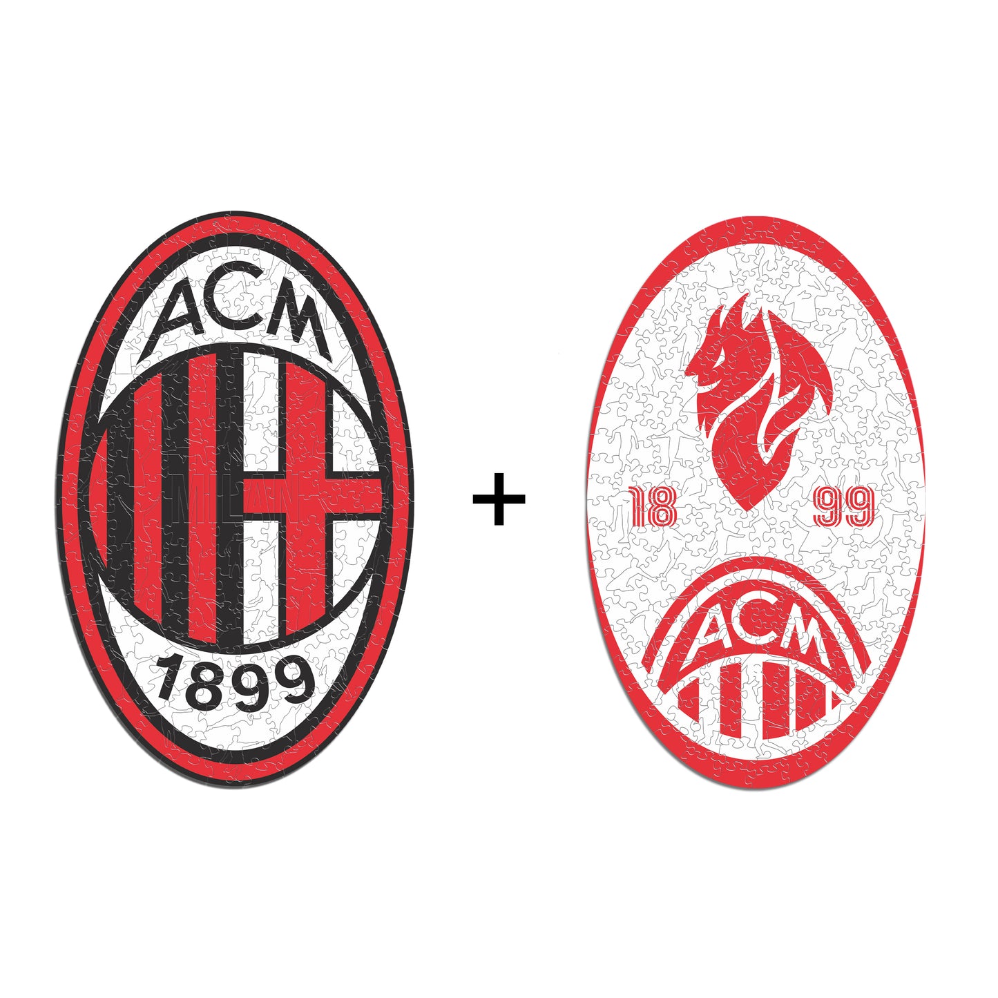 2 PACK AC Milan® Logo + Retro Logo
