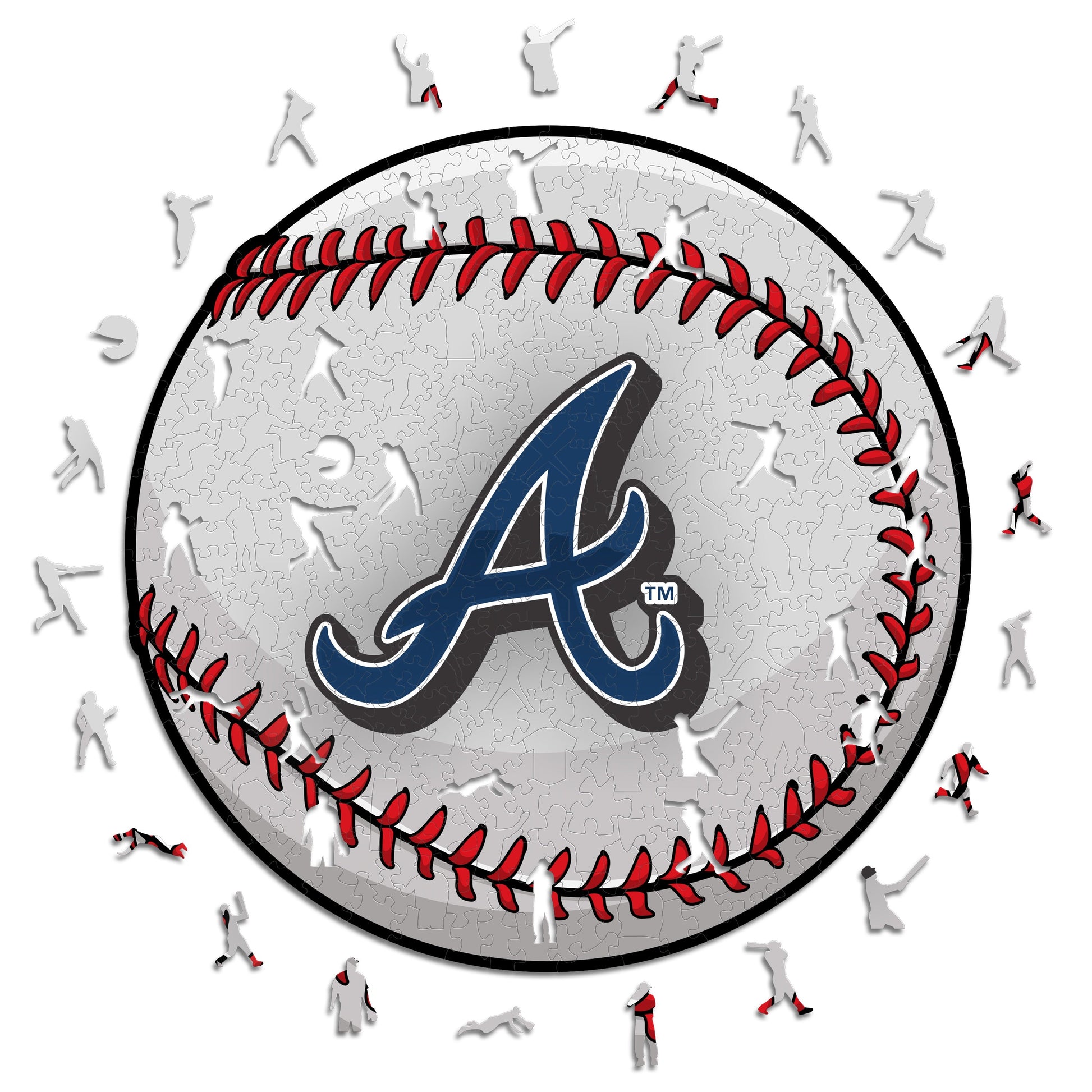 2 PACK Atlanta Braves™ Ball + Double Tomahawk Logo – Iconic Puzzles
