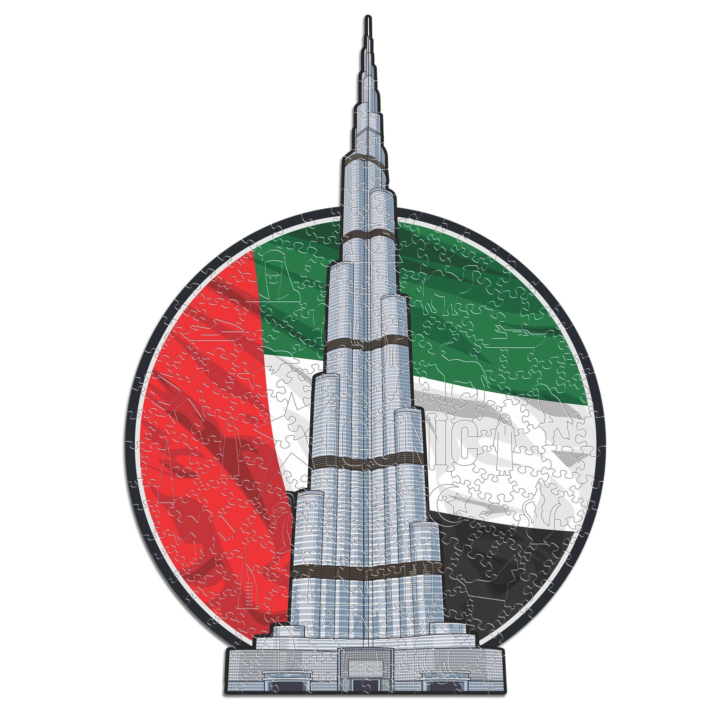 Burj Khalifa - Wooden Puzzle