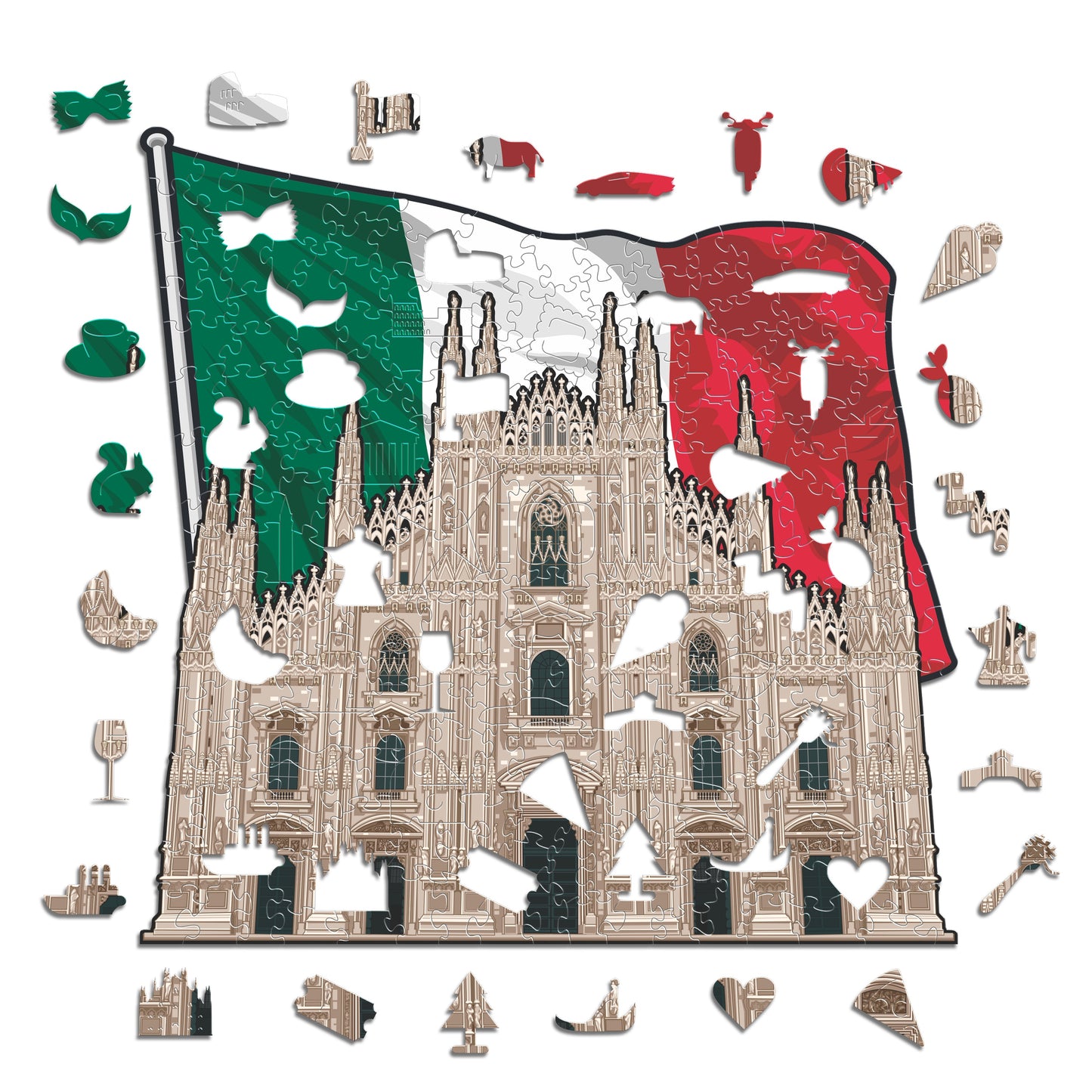 米蘭大教堂 - 木製拼圖