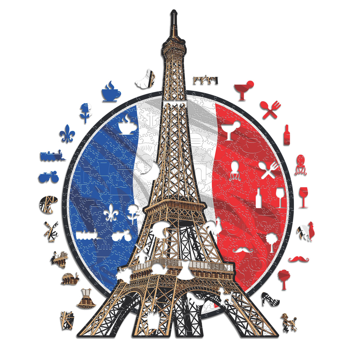 Tour Eiffel - Wooden Puzzle – Iconic Puzzles