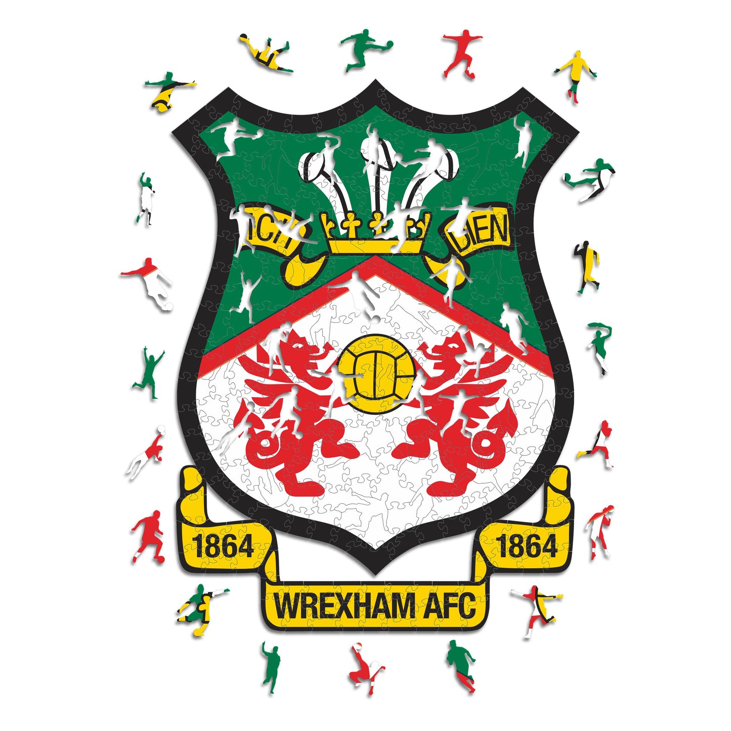 Wrexham AFC® Logo - Wooden Puzzle