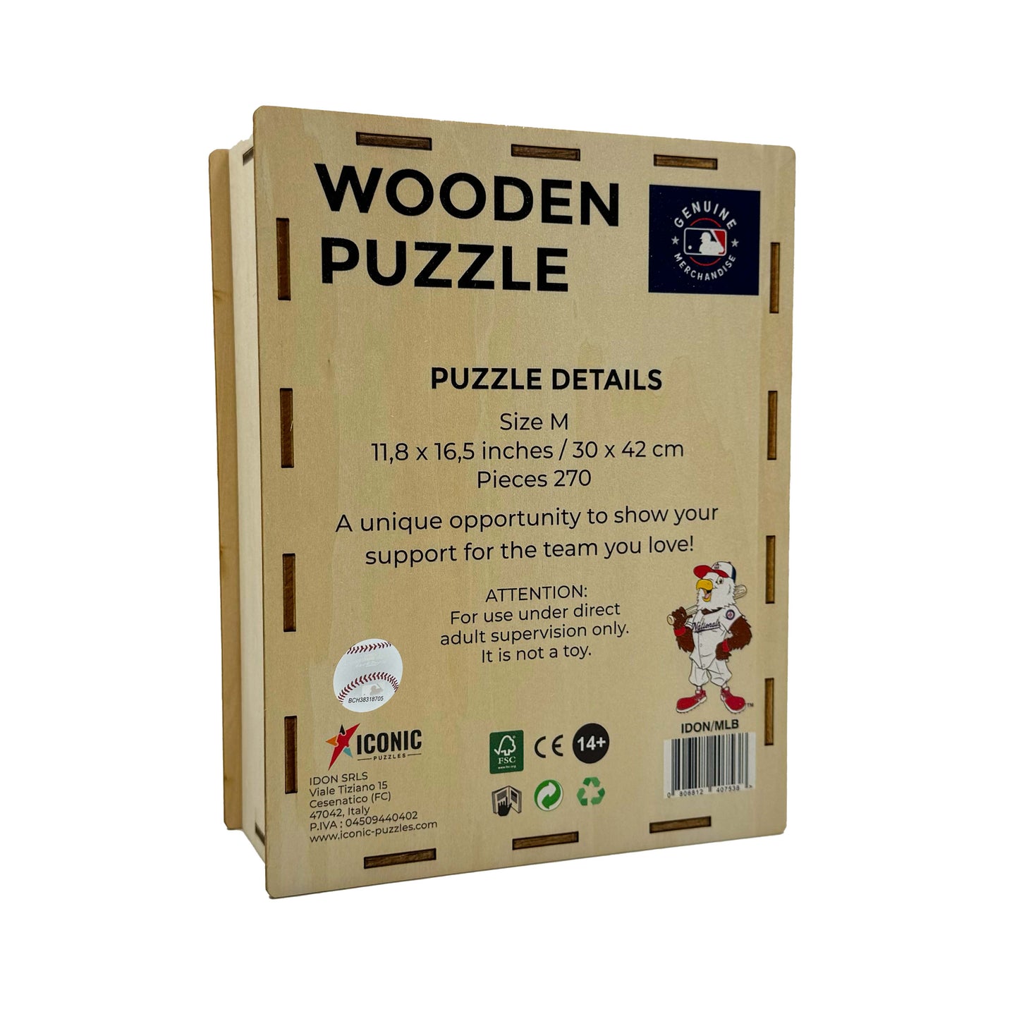 Washington Nationals™ Mascot - Wooden Puzzle