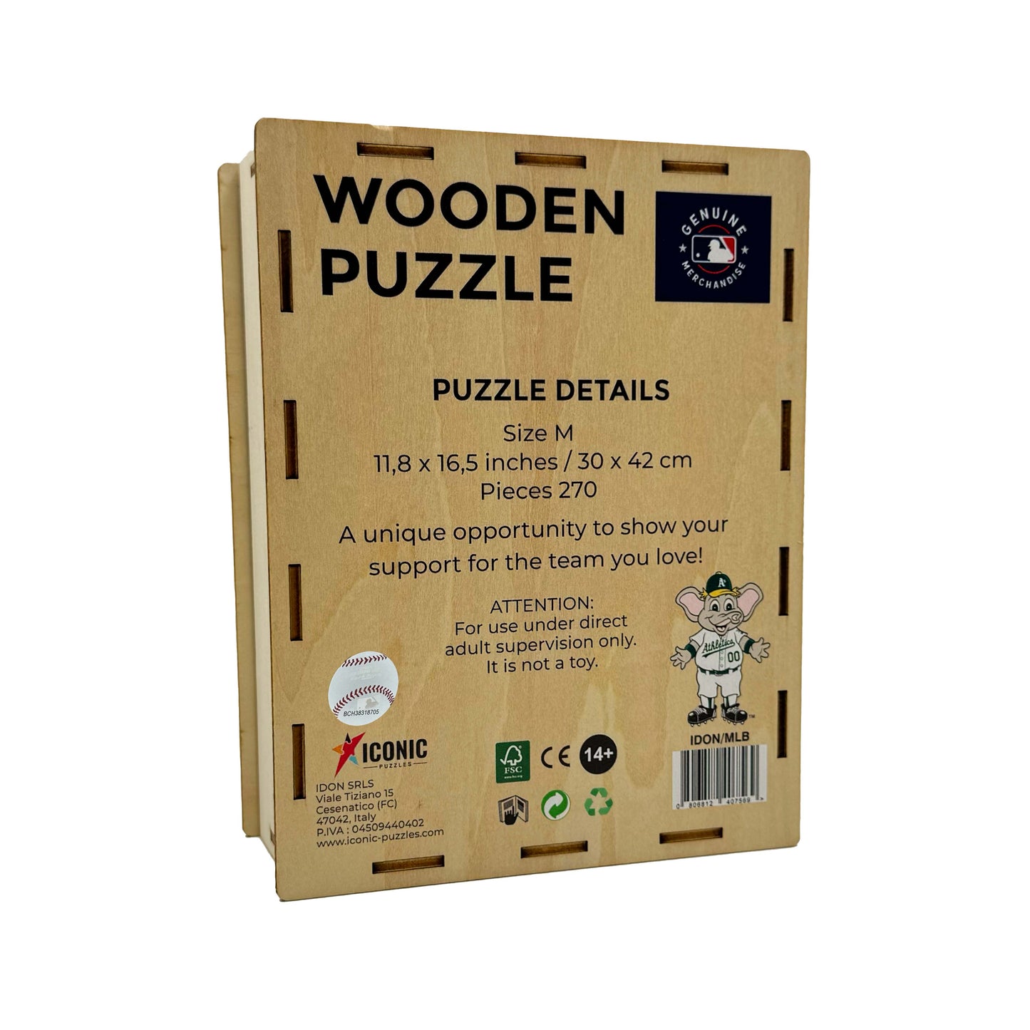 Oakland Athletics™ Mascot - Wooden Puzzle