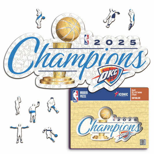 Oklahoma City Thunder™ 2025 NBA Champions - Wooden Puzzle