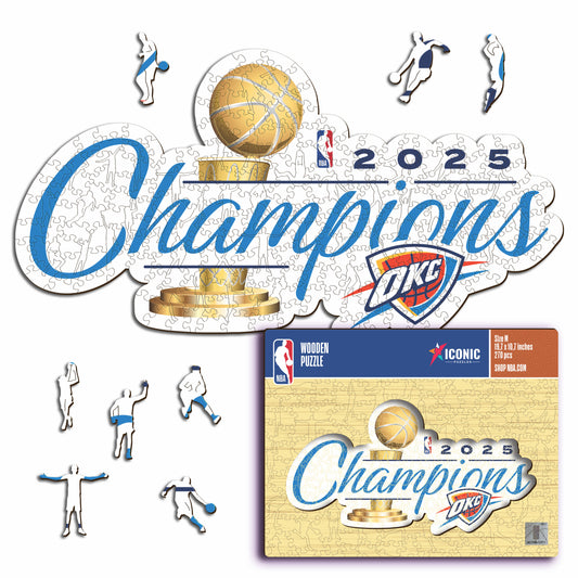 Oklahoma City Thunder™ 2025 NBA Champions - Wooden Puzzle