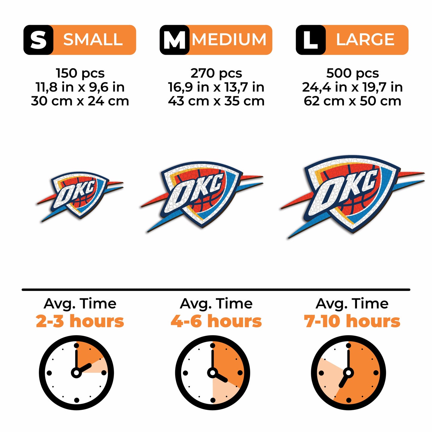 Oklahoma City Thunder™ - Wooden Puzzle